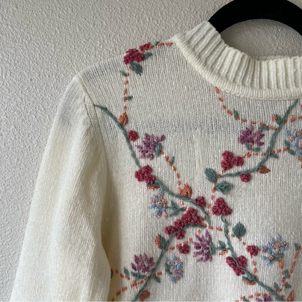 Alfred Dunner floral sweater - Picture 2 of 13